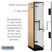 Salsbury 18" Wide Double Tier 'S' Style Designer Wood Locker - 1 Wide - 6 Feet High - 24 Inches Deep - Maple - Silver Electronic Locks - Sweatfully
