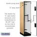 Salsbury 18" Wide Double Tier 'S' Style Designer Wood Locker - 1 Wide - 6 Feet High - 24 Inches Deep - Maple - Hasps - Sweatfully