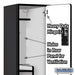 Salsbury 18" Wide Double Tier 'S' Style Designer Wood Locker - 1 Wide - 6 Feet High - 18 Inches Deep - Black - Hasps - Sweatfully
