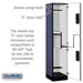 Salsbury 18" Wide Double Tier 'S' Style Designer Wood Locker - 1 Wide - 6 Feet High - 18 Inches Deep - Blue - Black Electronic Locks - Sweatfully
