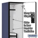 Salsbury 18" Wide Double Tier 'S' Style Designer Wood Locker - 1 Wide - 6 Feet High - 18 Inches Deep - Blue - Hasps - Sweatfully