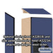 Salsbury 18" Wide Double Tier 'S' Style Designer Wood Locker - 1 Wide - 6 Feet High - 18 Inches Deep - Blue - Hasps - Sweatfully