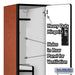 Salsbury 18" Wide Double Tier 'S' Style Designer Wood Locker - 1 Wide - 6 Feet High - 18 Inches Deep - Cherry - Hasps - Sweatfully