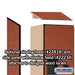 Salsbury 18" Wide Double Tier 'S' Style Designer Wood Locker - 1 Wide - 6 Feet High - 18 Inches Deep - Cherry - Hasps - Sweatfully