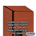 Salsbury 18" Wide Double Tier 'S' Style Designer Wood Locker - 1 Wide - 6 Feet High - 18 Inches Deep - Cherry - Hasps - Sweatfully
