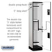 Salsbury 18" Wide Double Tier 'S' Style Designer Wood Locker - 1 Wide - 6 Feet High - 18 Inches Deep - Gray - Hasps - Sweatfully