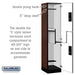 Salsbury 18" Wide Double Tier 'S' Style Designer Wood Locker - 1 Wide - 6 Feet High - 18 Inches Deep - Mahogany - Silver Electronic Locks - Sweatfully