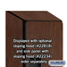 Salsbury 18" Wide Double Tier 'S' Style Designer Wood Locker - 1 Wide - 6 Feet High - 18 Inches Deep - Mahogany - Hasps - Sweatfully