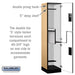 Salsbury 18" Wide Double Tier 'S' Style Designer Wood Locker - 1 Wide - 6 Feet High - 18 Inches Deep - Maple - Hasps - Sweatfully