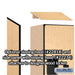 Salsbury 18" Wide Double Tier 'S' Style Designer Wood Locker - 1 Wide - 6 Feet High - 18 Inches Deep - Maple - Hasps - Sweatfully