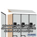 Salsbury 18" Wide Double Tier 'S' Style Designer Wood Locker - 3 Wide - 6 Feet High - 21 Inches Deep - Gray - Hasps - Sweatfully