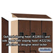 Salsbury 18" Wide Double Tier 'S' Style Designer Wood Locker - 3 Wide - 6 Feet High - 21 Inches Deep - Mahogany - Hasps - Sweatfully