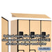 Salsbury 18" Wide Double Tier 'S' Style Designer Wood Locker - 3 Wide - 6 Feet High - 21 Inches Deep - Maple - Hasps - Sweatfully