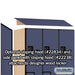 Salsbury 18" Wide Double Tier 'S' Style Designer Wood Locker - 3 Wide - 6 Feet High - 24 Inches Deep - Blue - Hasps - Sweatfully