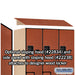 Salsbury 18" Wide Double Tier 'S' Style Designer Wood Locker - 3 Wide - 6 Feet High - 24 Inches Deep - Cherry - Hasps - Sweatfully