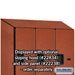 Salsbury 18" Wide Double Tier 'S' Style Designer Wood Locker - 3 Wide - 6 Feet High - 24 Inches Deep - Cherry - Hasps - Sweatfully