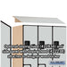 Salsbury 18" Wide Double Tier 'S' Style Designer Wood Locker - 3 Wide - 6 Feet High - 24 Inches Deep - Gray - Hasps - Sweatfully