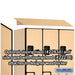 Salsbury 18" Wide Double Tier 'S' Style Designer Wood Locker - 3 Wide - 6 Feet High - 24 Inches Deep - Maple - Hasps - Sweatfully