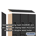 Salsbury 18" Wide Double Tier 'S' Style Designer Wood Locker - 3 Wide - 6 Feet High - 18 Inches Deep - Black - Hasps - Sweatfully