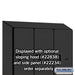 Salsbury 18" Wide Double Tier 'S' Style Designer Wood Locker - 3 Wide - 6 Feet High - 18 Inches Deep - Black - Hasps - Sweatfully