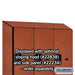 Salsbury 18" Wide Double Tier 'S' Style Designer Wood Locker - 3 Wide - 6 Feet High - 18 Inches Deep - Cherry - Hasps - Sweatfully