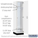 Salsbury 18" Wide Premier Wood Locker - Single Tier - 1 Wide - 6 Feet High - 21" Deep - Arctic White - Electronic Locks - Sweatfully