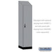 Salsbury 18" Wide Premier Wood Locker - Single Tier - 1 Wide - 6 Feet High - 21" Deep - Winter Fog - Resettable Combination Locks - Sweatfully