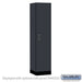 Salsbury 18" Wide Premier Wood Locker - Single Tier - 1 Wide - 6 Feet High - 18" Deep - Carbon Mesh - Electronic Locks - Sweatfully
