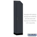 Salsbury 18" Wide Premier Wood Locker - Single Tier - 1 Wide - 6 Feet High - 18" Deep - Carbon Mesh - Hasps - Sweatfully