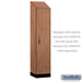 Salsbury 18" Wide Premier Wood Locker - Single Tier - 1 Wide - 6 Feet High - 18" Deep - Red Oak - Electronic Locks - Sweatfully