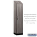 Salsbury 18" Wide Premier Wood Locker - Single Tier - 1 Wide - 6 Feet High - 18" Deep - Skyline Walnut - Electronic Locks - Sweatfully