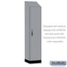 Salsbury 18" Wide Premier Wood Locker - Single Tier - 1 Wide - 6 Feet High - 18" Deep - Winter Fog - Electronic Locks - Sweatfully