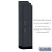 Salsbury 18" Wide Premier Wood Locker - Double Tier - 1 Wide - 6 Feet High - 21" Deep - Carbon Mesh - Electronic Locks - Sweatfully