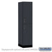 Salsbury 18" Wide Premier Wood Locker - Double Tier - 1 Wide - 6 Feet High - 21" Deep - Carbon Mesh - Hasps - Sweatfully