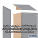Salsbury 18" Wide Premier Wood Locker - Double Tier - 1 Wide - 6 Feet High - 21" Deep - Winter Fog - Hasps - Sweatfully