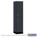 Salsbury 18" Wide Premier Wood Locker - Double Tier - 1 Wide - 6 Feet High - 18" Deep - Carbon Mesh - Electronic Locks - Sweatfully