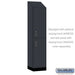Salsbury 18" Wide Premier Wood Locker - Double Tier - 1 Wide - 6 Feet High - 18" Deep - Carbon Mesh - Electronic Locks - Sweatfully