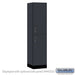 Salsbury 18" Wide Premier Wood Locker - Double Tier - 1 Wide - 6 Feet High - 18" Deep - Carbon Mesh - Hasps - Sweatfully