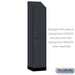 Salsbury 18" Wide Premier Wood Locker - Double Tier - 1 Wide - 6 Feet High - 18" Deep - Carbon Mesh - Hasps - Sweatfully