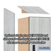Salsbury 18" Wide Premier Wood Locker - Triple Tier - 1 Wide - 6 Feet High - 21" Deep - Silver Teak - Resettable Combination Locks - Sweatfully