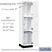 Salsbury 18" Wide Premier Wood Locker - Triple Tier - 1 Wide - 6 Feet High - 18" Deep - Arctic White - Hasps - Sweatfully