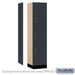 Salsbury 18" Wide Premier Wood Locker - Triple Tier - 1 Wide - 6 Feet High - 18" Deep - Carbon Mesh - Hasps - Sweatfully