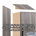 Salsbury 18" Wide Premier Wood Locker - Triple Tier - 1 Wide - 6 Feet High - 18" Deep - Skyline Walnut - Hasps - Sweatfully