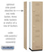Salsbury 18" Wide Triple Tier Heavy Duty Plastic Locker - 1 Wide - 6 Feet High - 18 Inches Deep - Tan - Sweatfully