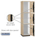 Salsbury 18" Wide Triple Tier Heavy Duty Plastic Locker - 1 Wide - 6 Feet High - 18 Inches Deep - Tan - Sweatfully