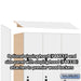 Salsbury 18" Wide Premier Wood Locker - Triple Tier - 3 Wide - 6 Feet High - 21" Deep - Arctic White - Resettable Combination Locks - Sweatfully