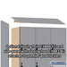 Salsbury 18" Wide Premier Wood Locker - Triple Tier - 3 Wide - 6 Feet High - 21" Deep - Winter Fog - Hasps - Sweatfully