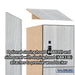 Salsbury 18" Wide Premier Wood Locker - Four Tier - 1 Wide - 6 Feet High - 21" Deep - Silver Teak - Resettable Combination Locks - Sweatfully