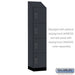Salsbury 18" Wide Premier Wood Locker - Four Tier - 1 Wide - 6 Feet High - 18" Deep - Carbon Mesh - Electronic Locks - Sweatfully