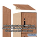 Salsbury 18" Wide Premier Wood Locker - Four Tier - 1 Wide - 6 Feet High - 18" Deep - Red Oak - Electronic Locks - Sweatfully